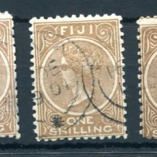 Fiji 1878/99 "Four Pence" 14mm surcharge on 2d ...