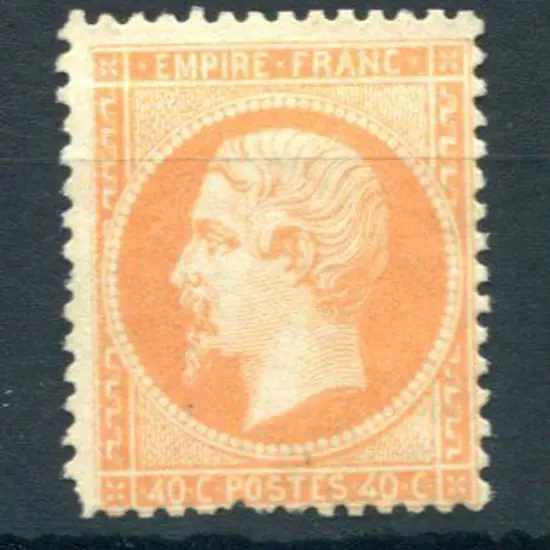 France 1862 40c orange Napoleon, perf. 14x13½ . ...