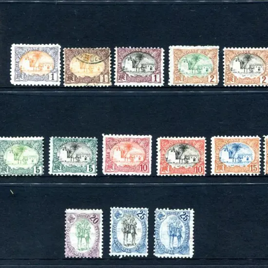 French Somali Coast1902 & 1909 short sets to 25¢ ...