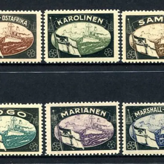 Germany Post-WWI "Lost Colonies" cinderella set of ...