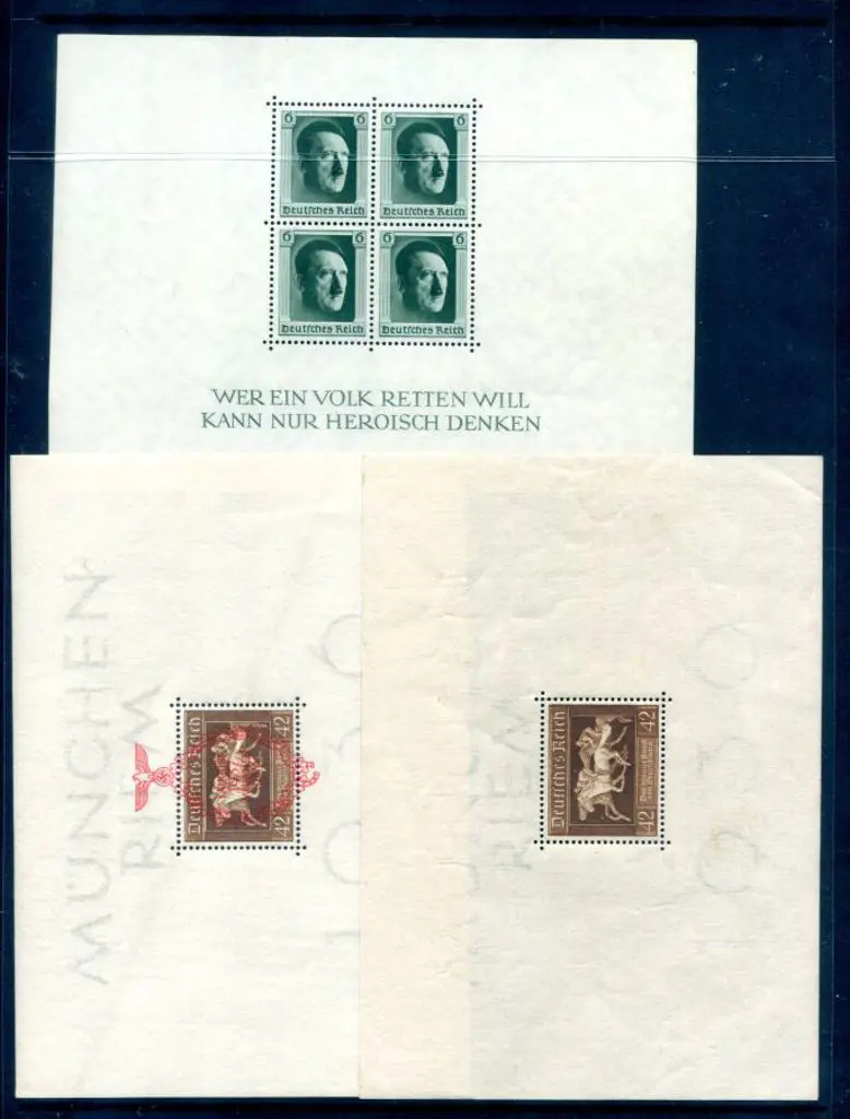 Germany 1936 Brown Ribbon of Germany M/S, 1937 ... Image 1++