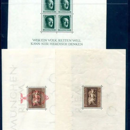 Germany 1936 Brown Ribbon of Germany M/S, 1937 ...