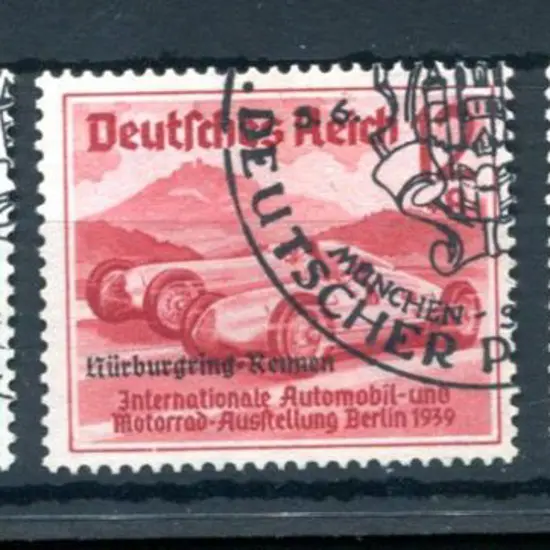 Germany 1939 "Nürburgring Roman" ovpts set of 3. ...