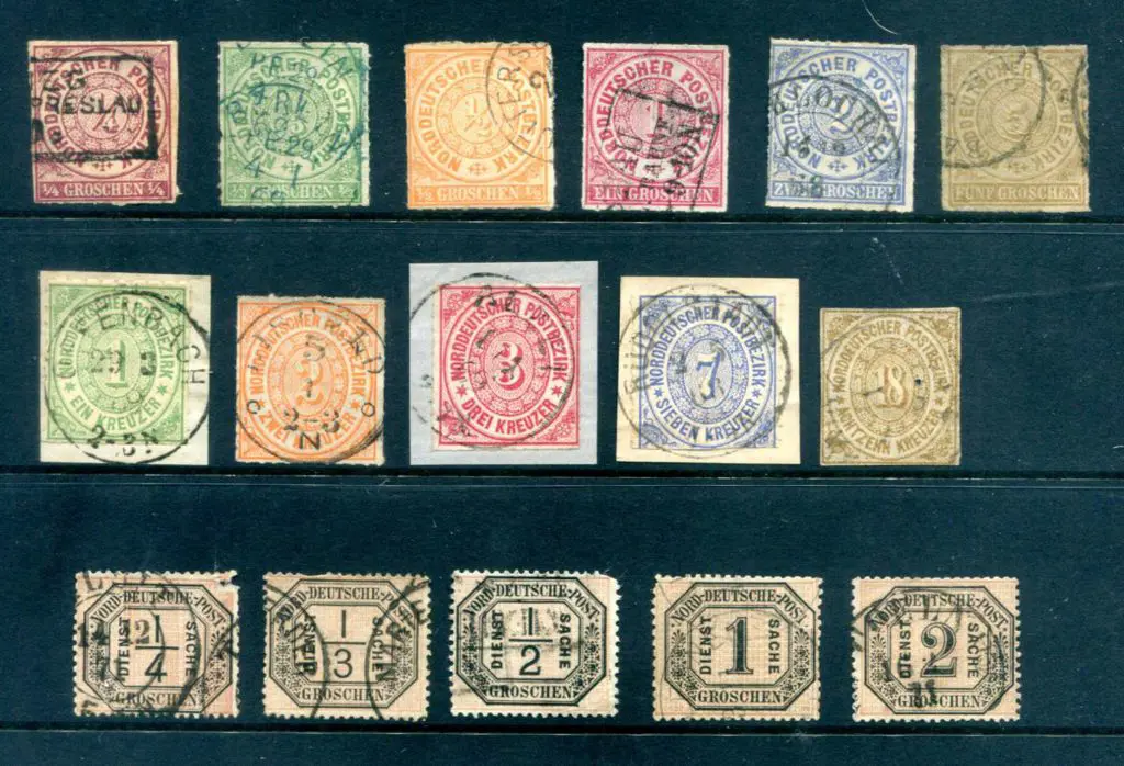 Germany-North German Confederation 1868 to 5g (6 ... Image 1++