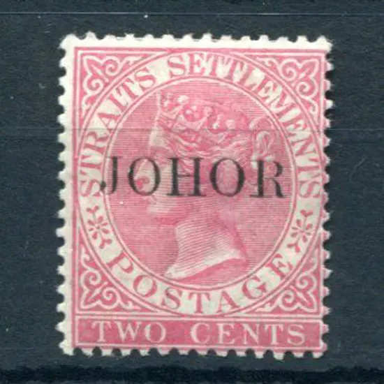 Malaya-Johore 1884/91 2¢ pale rose QV ovptd ...