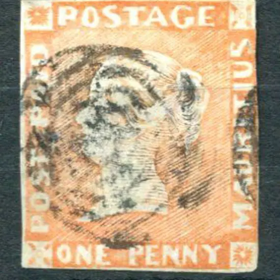Mauritius 1848/59 1d bright vermilion. ...