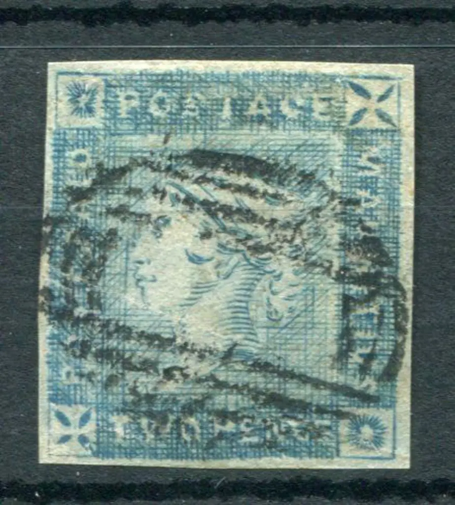 Mauritius 1859 2d blue Lapirot, intermediate ... Image 1++