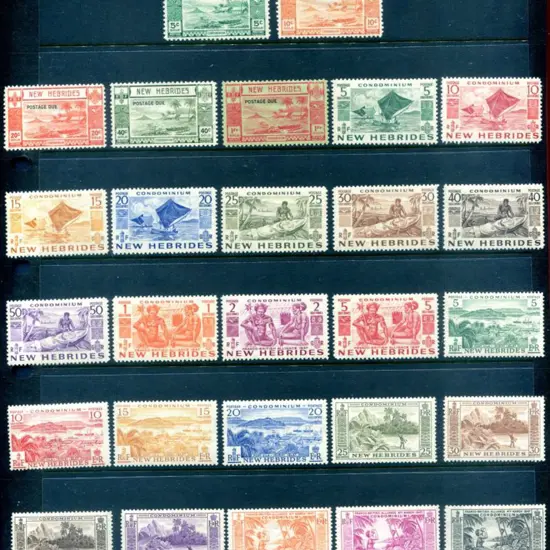 New Hebrides 1938 Postage Dues set of 5 MLH (SG ...