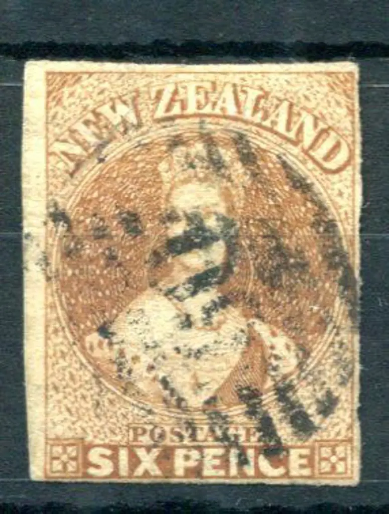 New Zealand 1859/63 6d bistre-brown, no wmk on ... Image 1++