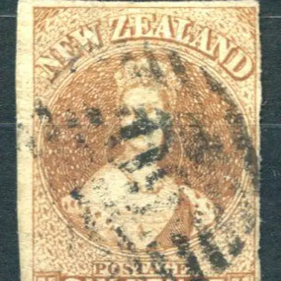 New Zealand 1859/63 6d bistre-brown, no wmk on ...