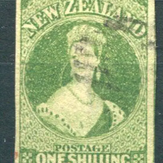 New Zealand 1862/64 1/- yellow-green, wmk large ...