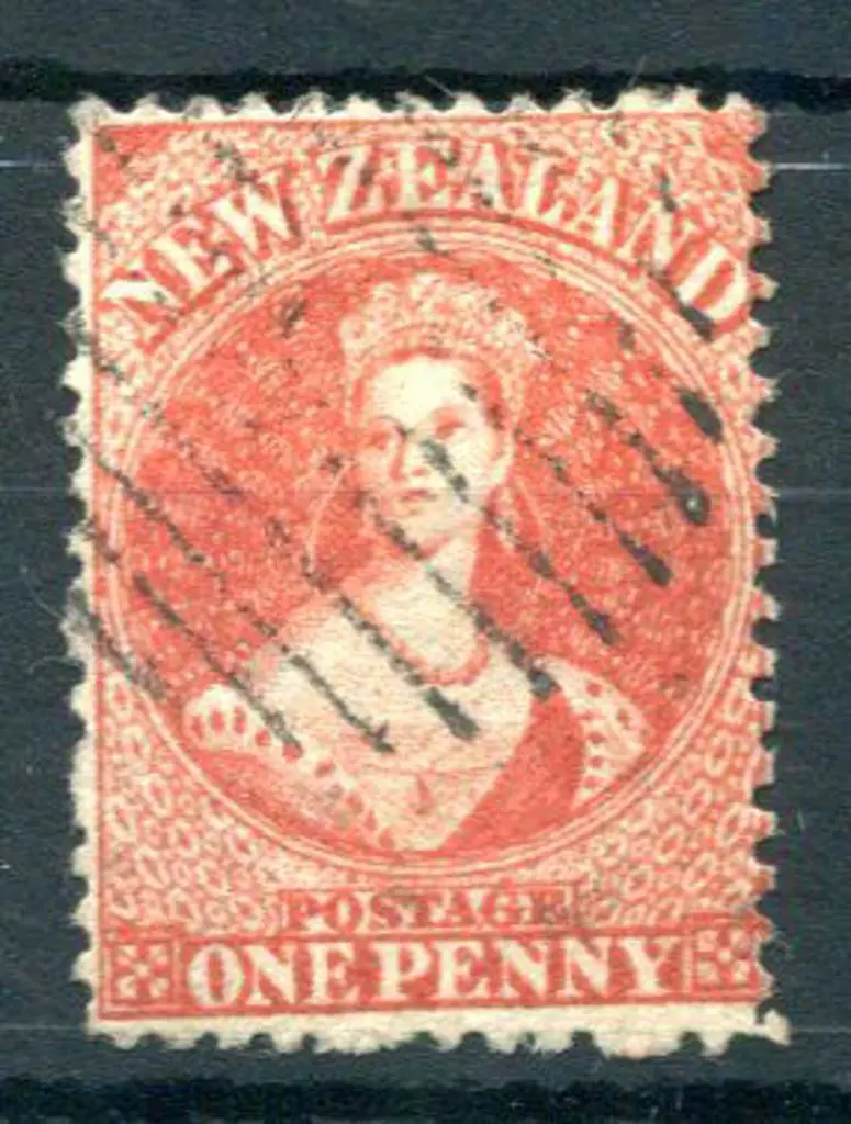 New Zealand 1862/64 1d carmine vermilion, wmk ... Image 1++