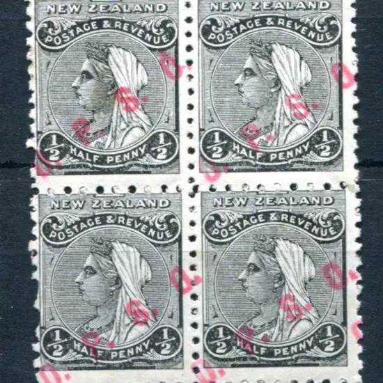 New Zealand 1891/1906 "O.P.S.O." (On Public ...