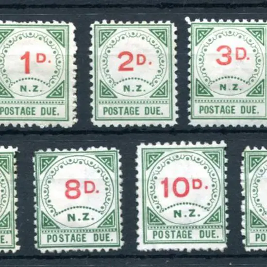 New Zealand 1899 ½d to 2/- Postage Dues. 8d & 3d ...