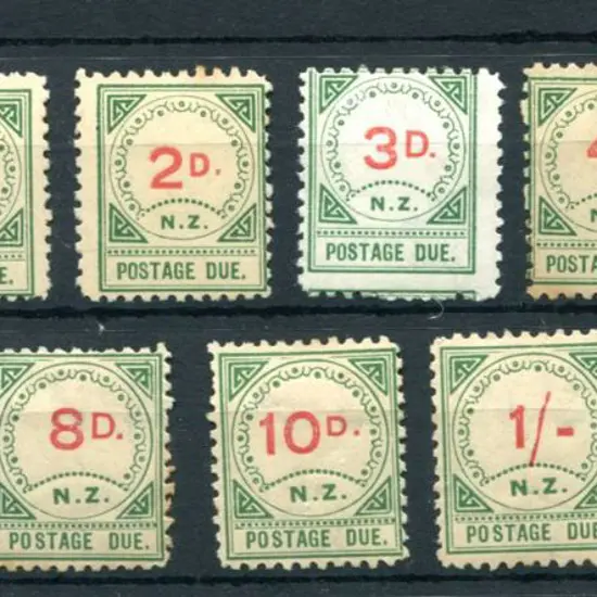 New Zealand 1899 Postage Dues MLH with usual mixed ...