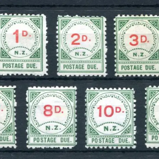 New Zealand 1899 Postage Dues to 2/-. MLH with ...