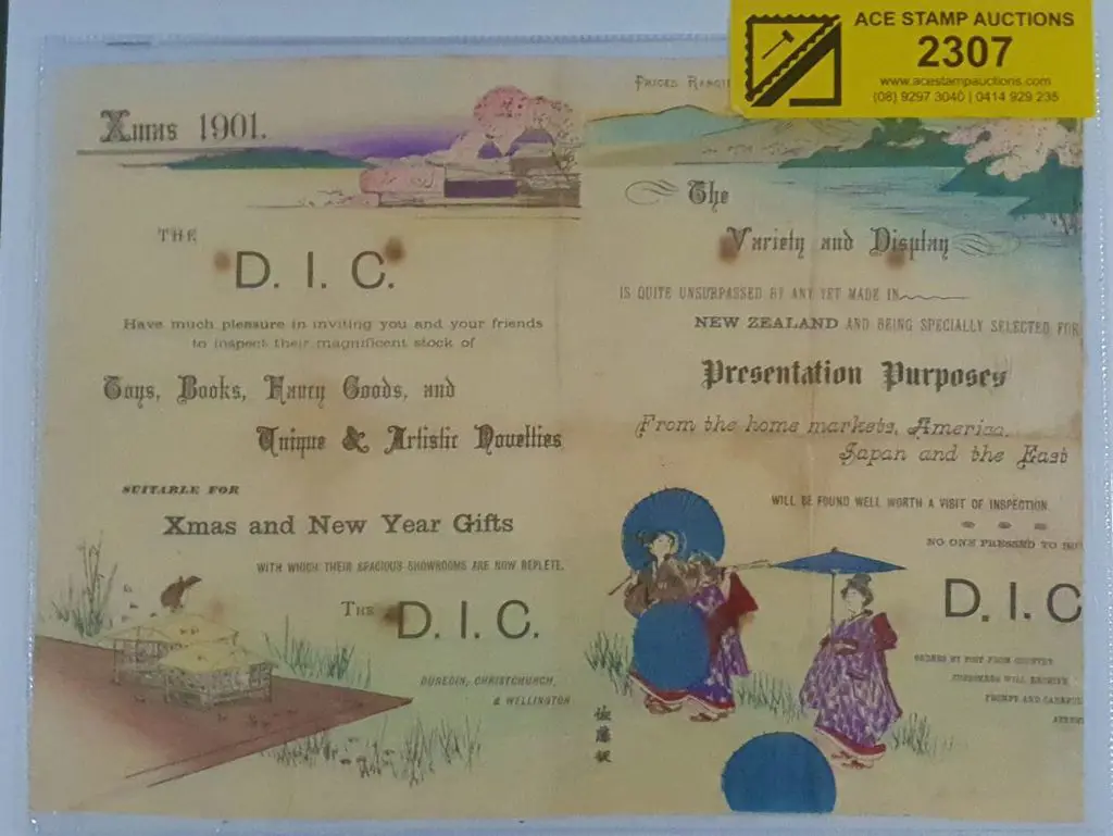 New Zealand 1901 Christmas advertising brochure of ... Image 1++