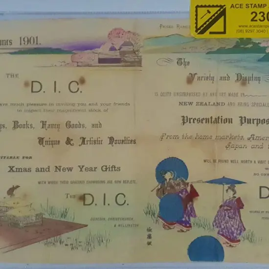 New Zealand 1901 Christmas advertising brochure of ...