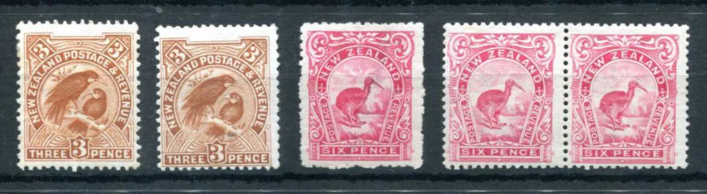 New Zealand 1907/08 3d "reduced size" perf. 13½ & ... Image 1++