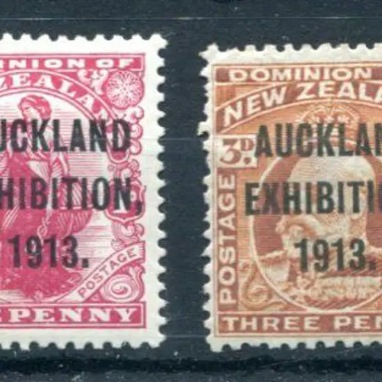 New Zealand 1913 Auckland Exhib set of 4. MLH with ...