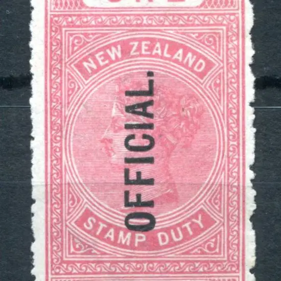 New Zealand 1913/25 £1 pink Stamp Duty. MLH with ...