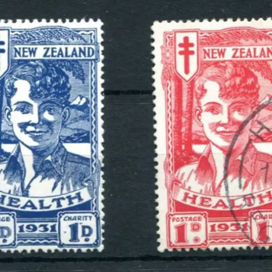 New Zealand 1931 "Smiling Boys" pairs in both MVLH ...