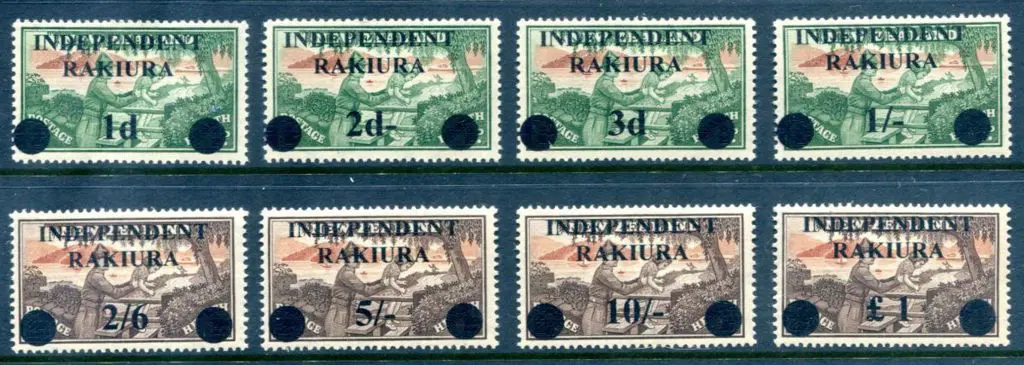 New Zealand 1950's Cinderella set of 8 using the ... Image 1++