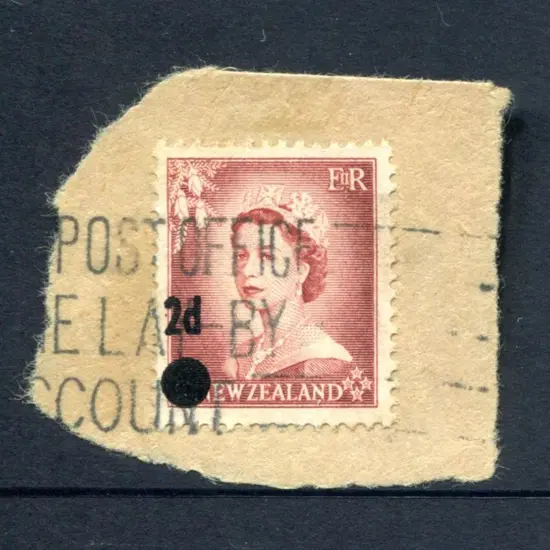 New Zealand 1958 2d on 1½ QEII error of surcharge ...