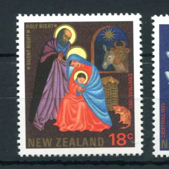 New Zealand 1985 25¢ QEII with missing "Family ...