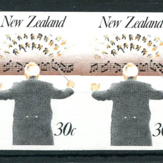 New Zealand 1986 30c Music imperforate horizontal ...