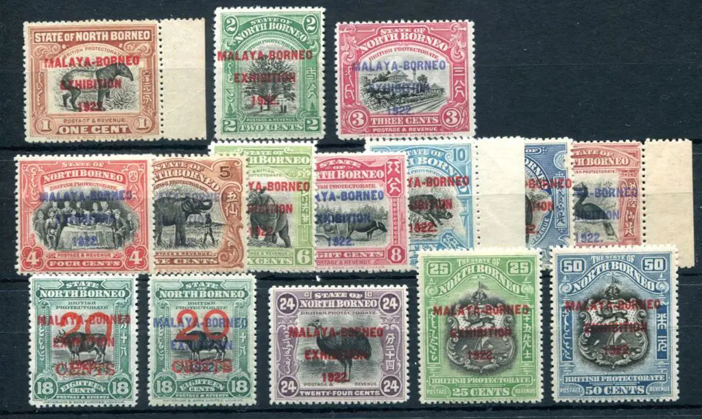 North Borneo 1922 "MALAYA-BORNEO EXHIBITION 1922" ... Image 1++