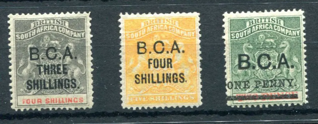Nyasaland 1892/95 "B.C.A." surcharges. Couple of ... Image 1++