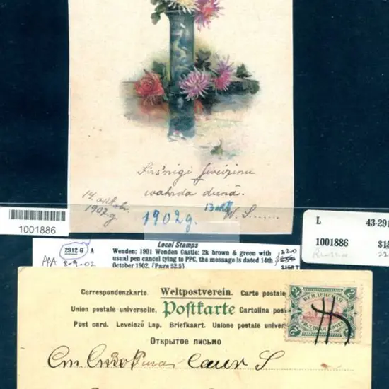 Russia - Wenden1902 (14th Oct) 2k brown & green ...