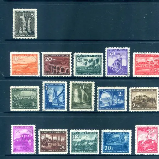 Slovenia 1945 "Provinz Laibach" Pictorials to 30l ...