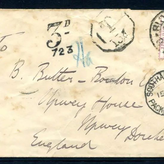 South Africa 1900 OFS "VRI" ovptd 1d mauve on ...