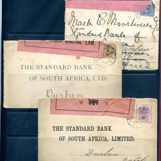 South Africa-Boer War 1900 covers x 3 to The ...