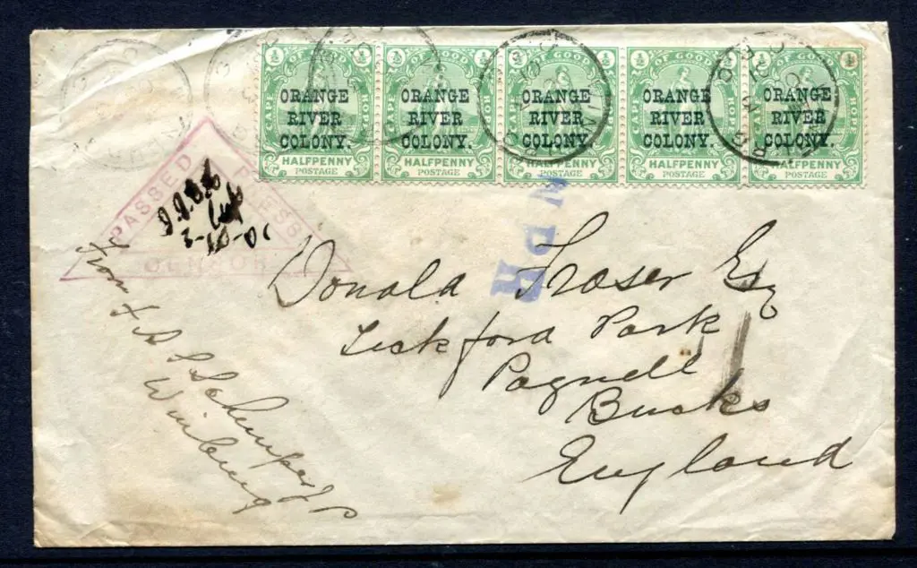 South Africa-Boer War 1901 (3rd Oct) Censored ... Image 1++