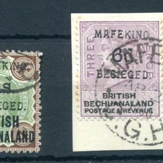 South Africa - Mafeking Siege 1900 "1s" on 4d ...