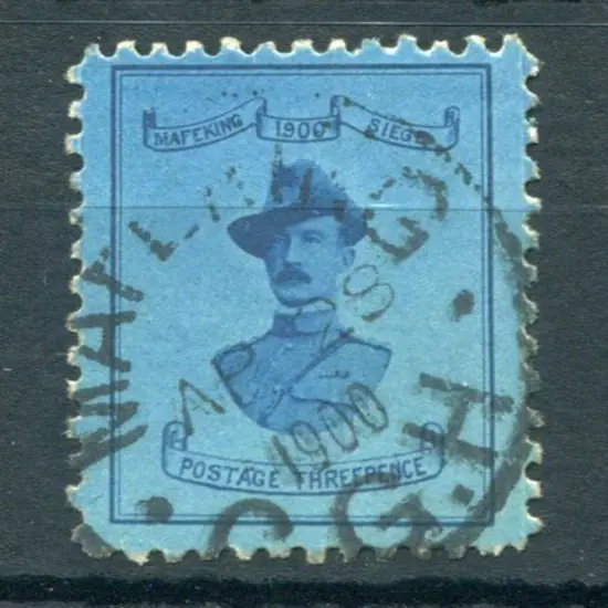 South Africa - Mafeking Siege 1900 3d deep blue on ...