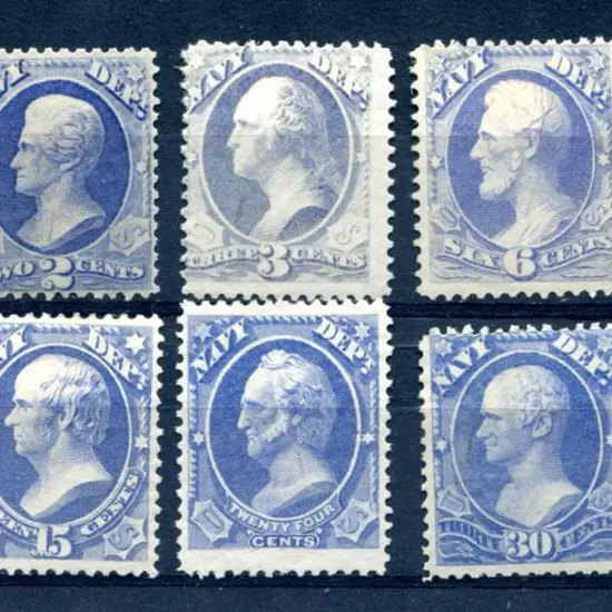 USA 1873 "Navy Department" Officials set of 10 to ...