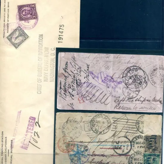 USA 1888 A much-travelled envelope to US Consulate ...