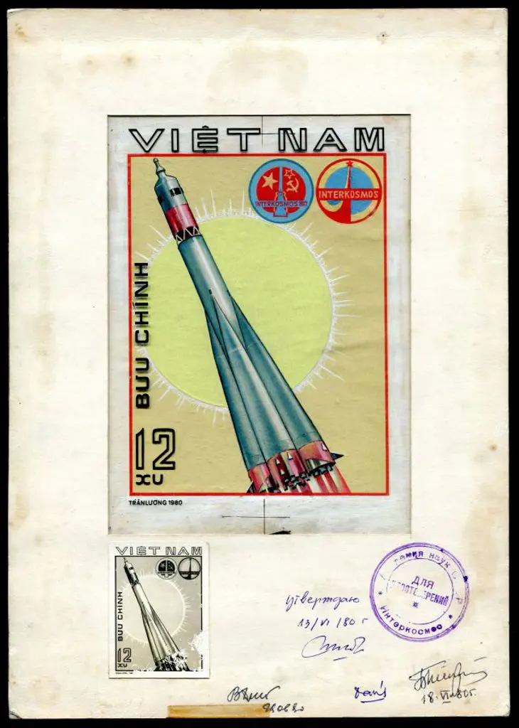 Vietnam - North 1980 Soviet-Vietnamese Space ... Image 1++