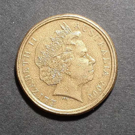 2000 $1 kangaroos  Mule  coin with the obverse ...