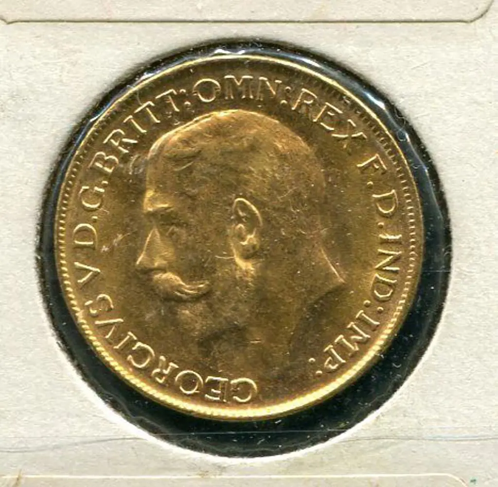1915 KGV Melbourne Sovereign EF Image 1++