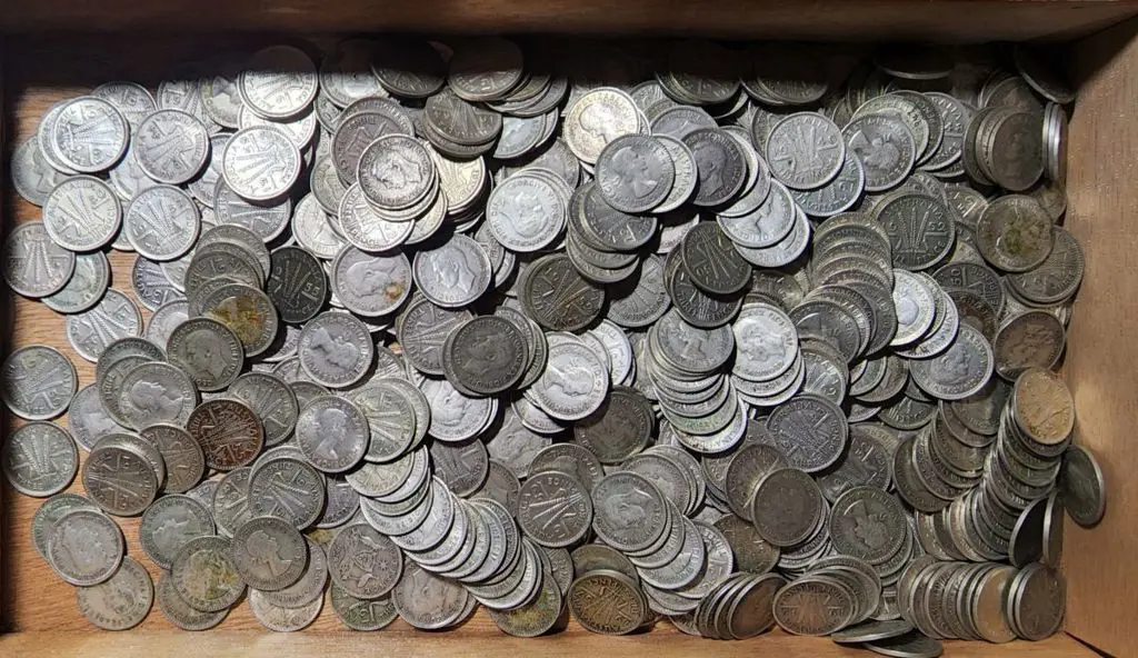 1919-1963 Threepences with both 50% & 92.5% ... Image 1++