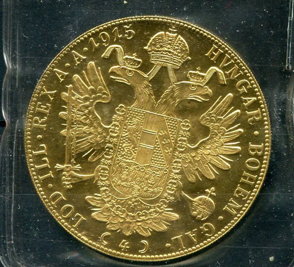 Hungary 1915 4 Ducat gold restrike. 13.97g ... Image 1++