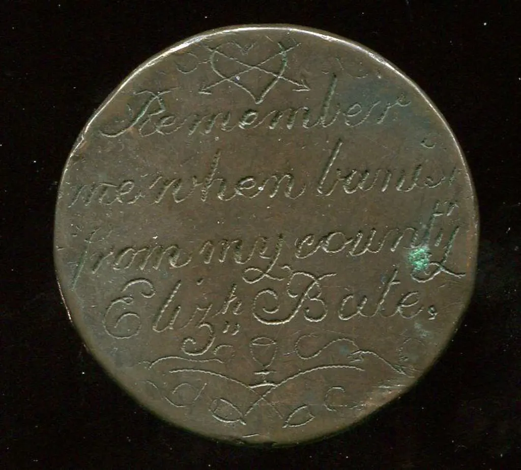 1820's Australian Convict token engraved "John ... Image 1++