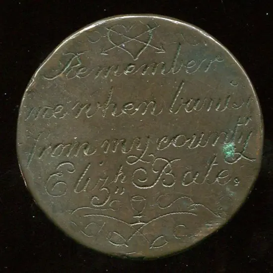 1820's Australian Convict token engraved "John ...