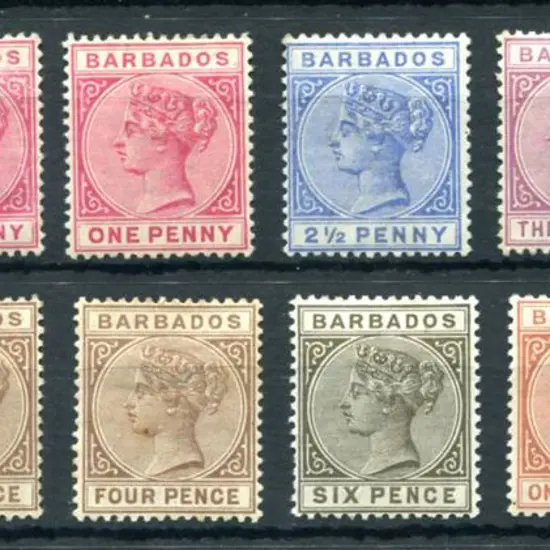 Bahamas 1882/86 QV defins to 5/- incl shades of ...