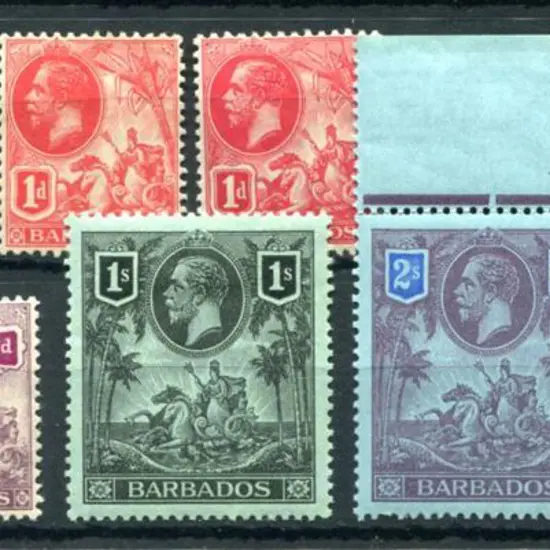 Bahamas 1912/16 KGV to 3/-. MLH, 4d & 1/- creased ...